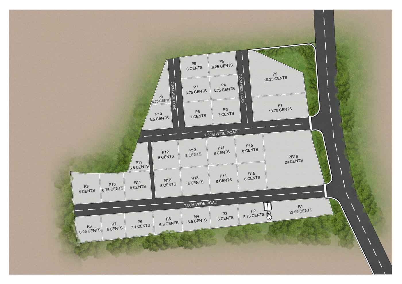 Plotted Site Layout